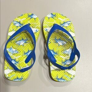 Kids Flip Flops with Blue Straps kids size 11/12 Preloved